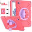 Samsung Galaxy Tab A8 X200 X Rotation Hybrid Silicone Case with Strap - 1