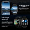 Leather Strap Smart Watch with Bluetooth Call & Heart Rate, 2.01" (Brown) - 8