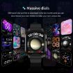 2.01" Light Yellow Smart Watch with Bluetooth Call & Heart Rate Monitor - 7