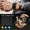 2.01" Light Yellow Smart Watch with Bluetooth Call & Heart Rate Monitor - 9