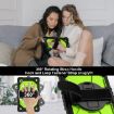 Samsung Galaxy Tab A9 X115 Silicone Hybrid PC Case - Black Yellow Green - 5