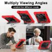 Samsung Galaxy Tab A9 X115 Red Black Silicone Hybrid Tablet Case - 6