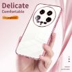 Xiaomi 14 Ultra Purple Transparent Plating Fine Hole Phone Case - 5