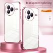Xiaomi Civi 5 Pro Blue Transparent Plating Fine Hole Phone Case - 3
