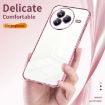 Xiaomi Civi 5 Pro Blue Transparent Plating Fine Hole Phone Case - 6