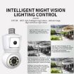 DP44 White Motion Tracking Night Vision Smart Camera with Voice Intercom - 4