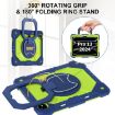 iPad Pro 13 2024 Silicone Hybrid Case - Navy Yellow Green Robot Design - 4