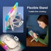 iPad Pro 13 2024 Colorful Blue Robot Silicone Hybrid Tablet Case - 6