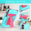 Samsung Galaxy Tab S9 FE+/S9+ T Holder Silicone Hybrid Case Mint Rose - 3