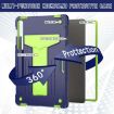 Samsung Galaxy Tab S9 FE+/S9+ T Holder Silicone Hybrid Case Navy/Yellow/Green - 2