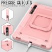 Samsung Galaxy Tab S9 FE+/S9+ Rose Gold Handle Robot Silicone Case - 4