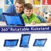 Samsung Galaxy Tab S9 FE+/S9+ Navy Blue Handle Robot Silicone Case - 6