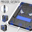 Samsung Galaxy Tab S9 FE+/S9+ Spider Silicone Hybrid Case - Back Blue - 3