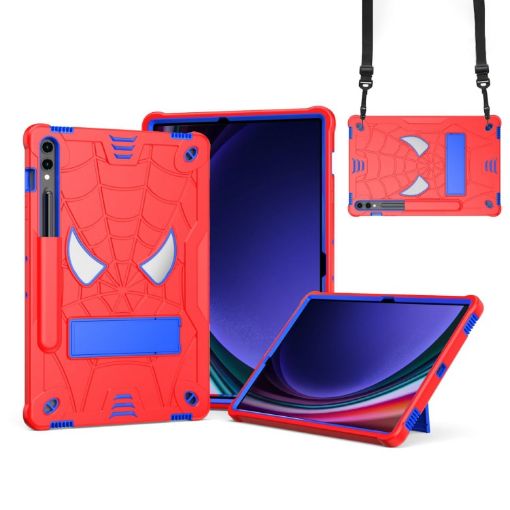 Samsung Galaxy Tab S9 FE+/S9+ Spider Silicone Hybrid Case Red Blue - 1