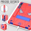 Samsung Galaxy Tab S9 FE+/S9+ Spider Silicone Hybrid Case Red Blue - 3