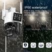 QX103 Humanoid Recognition AI Alarm WiFi Dome Triple IP Camera AU Plug - 5