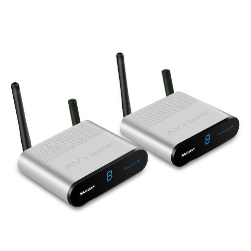Measy AV230-2 Wireless AV Transmitter + 2 Receivers, 300m Range, AU Plug - 1