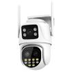 QX104 3MP WiFi Triple Camera with Face Recognition & AI Alarm (US Plug) - 1
