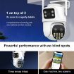 QX104 3MP WiFi Triple Camera with Face Recognition & AI Alarm (US Plug) - 6