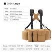 Cwatcun D104 Camera Waist Pack Vest Bag, 75x10.5x27.5cm (Earth) - 2
