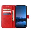 Xiaomi 14 Ultra 5G Red Embossed Butterfly Leather Phone Case Global - 3