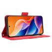 TCL 605/60 SE Red Leather Phone Case with Card Slots - Calf Texture - 7