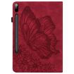 Samsung Galaxy Tab S9 FE+/S9+/S8+ Red Butterfly Leather Case - 3