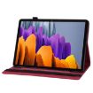 Samsung Galaxy Tab S9 FE+/S9+/S8+ Red Butterfly Leather Case - 5