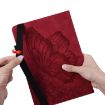Samsung Galaxy Tab S9 FE+/S9+/S8+ Red Butterfly Leather Case - 7