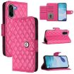 OnePlus Ace 5 Racing Rhombic Texture Flip Leather Case with Lanyard - 1