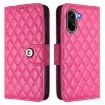 OnePlus Ace 5 Racing Rhombic Texture Flip Leather Case with Lanyard - 2