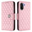 OnePlus Ace 5 Racing Rhombic Texture Flip Leather Case with Lanyard Pink - 2