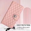 OnePlus Nord 4 5G Coral Pink Rhombic Texture Flip Leather Case - 6