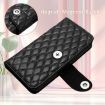 OPPO A5/A3 Pro 5G Rhombic Texture Flip Leather Case with Lanyard Black - 5