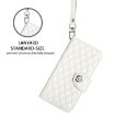 OPPO A5/A3 Pro 5G Rhombic Texture Flip Leather Case with Lanyard White - 6