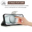 OPPO A5x 4G/5G Global Rhombic Flip Leather Case with Lanyard - White - 3