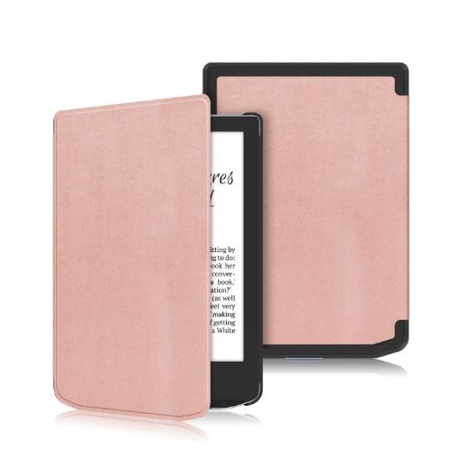 PocketBook Verse Pro Rose Gold Leather Tablet Case - Solid Color Cover - 1