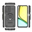 Realme C67 4G Shockproof Phone Case with Holder - Black Camshield TPU+PC - 3