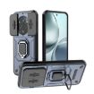 Realme 14 Pro+ 5G Shockproof Phone Case with Holder - Blue Camshield TPU+PC - 1