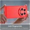 Xiaomi 14 Ultra Red Carbon Fiber TPU Phone Case - Brushed Texture - 5