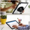 Samsung Galaxy Tab A9+ Transparent Honeycomb Hand Grip Stand Case - 4