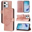 OPPO Reno14 5G Rose Gold Butterfly Leather Phone Case - Global Version - 1