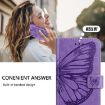 OPPO A5x 4G/5G Global Butterfly Embossed Leather Case Light Purple - 7