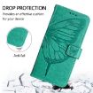 OPPO A5x 4G/5G Global Green Embossed Butterfly Leather Phone Case - 4
