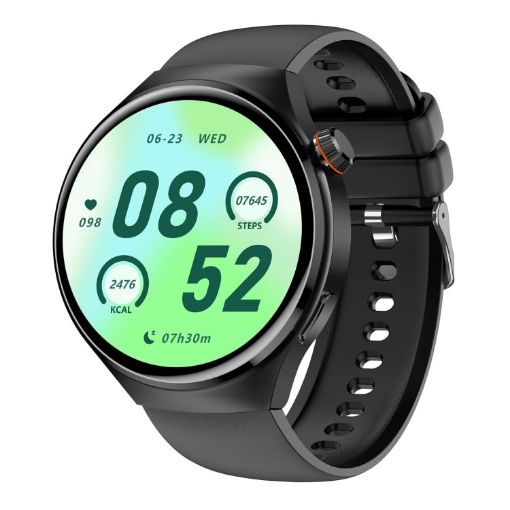 MT26 Smart Watch 1.43" AMOLED, Bluetooth Call, Health Monitoring (Black) - 1
