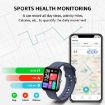 GTS5 2.0" Fitness Smart Watch - BT Call, Heart Rate, BP, MET, Glucose (Blue) - 5