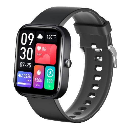 GTS5 2" Fitness Health Smart Watch, BT Call, Heart Rate, BP, MET, Glucose - 1