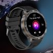 LEMFO AK59 Smart Watch, 1.43" AMOLED Round Screen, Steel Strap, Silver - 6