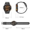 LEMFO AK59 Smart Watch - 1.43" AMOLED Round Screen, Steel Strap, Black - 5