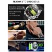 T95 1.52" BT5.0 Smart Sport Watch & Earbuds, Health Monitor (Silver) - 2